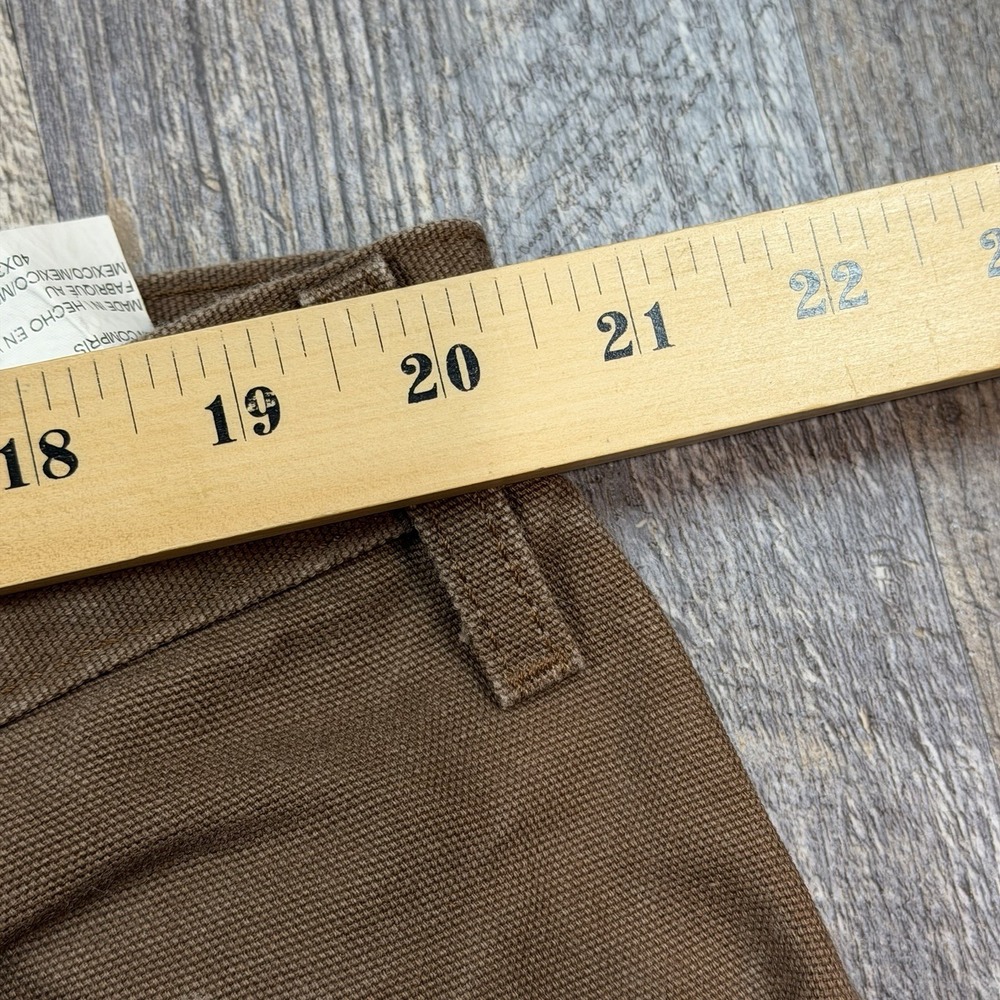 Dickies Carpenter Pants Mens 40x30 Brown Duck Canvas Workwear Utility Relaxed - Picture 12 of 15